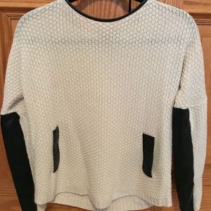 Sweater with Leather